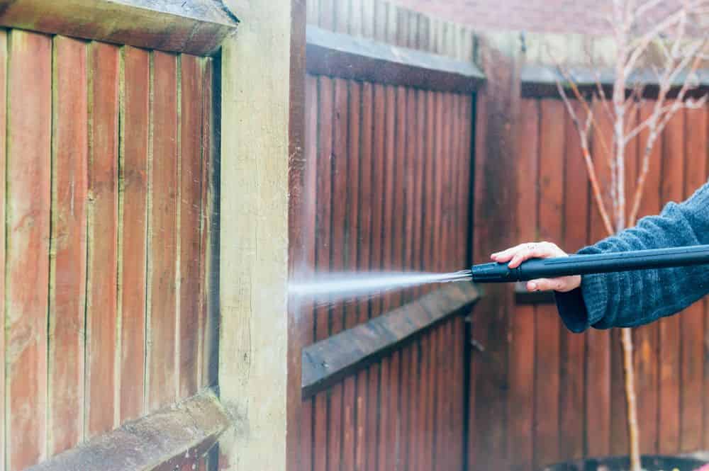 Fence Pressure Washing and Stain image