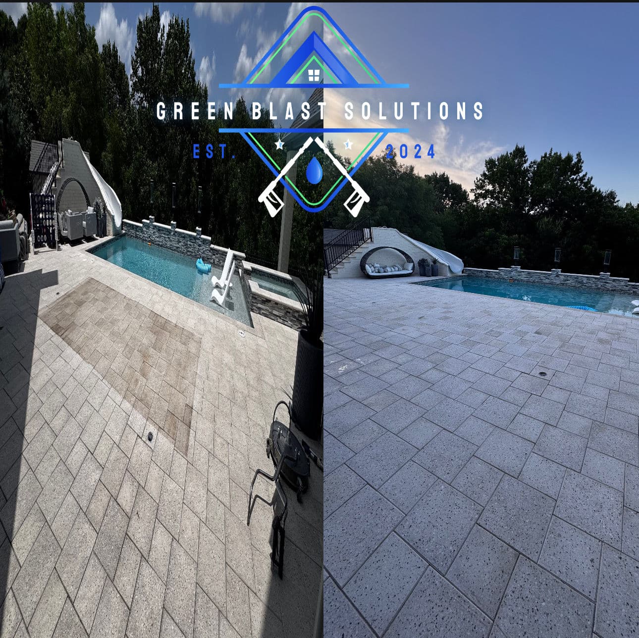 Project Transformative Poolside Deck Pressure Washing image